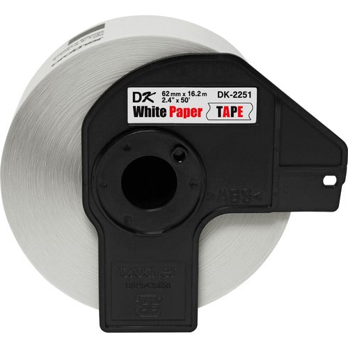 Brother BRTDK2251 BK/RD on WE Continuous Length Paper Labels