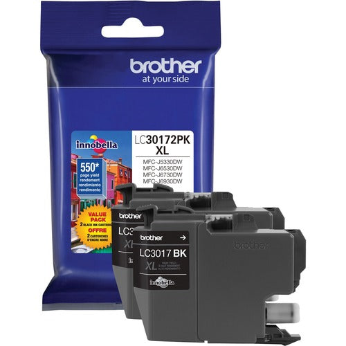 Brother BRTLC30172PK Innobella LC30172PK Original High Yield Inkjet Ink Cartridge - Black - 2 / Pack