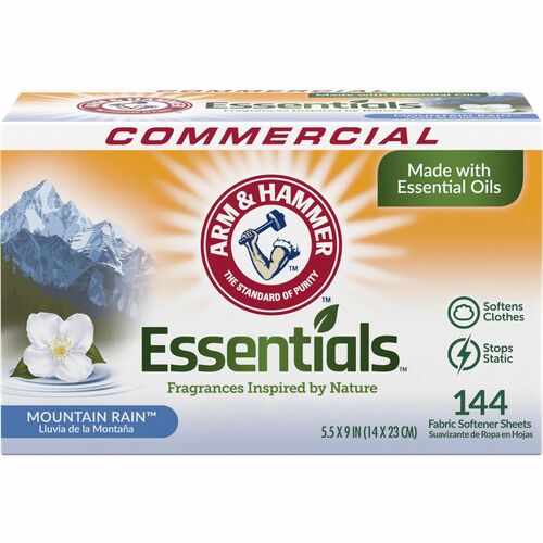 Arm & Hammer CDC3320000102 Essentials Fabric Softener Sheets