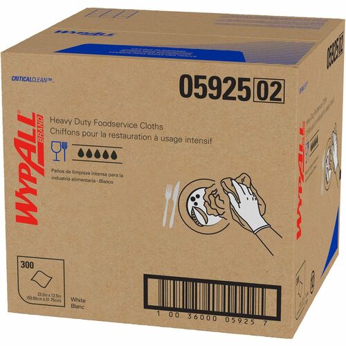 Wypall KCC05925 CriticalClean Heavy Duty Foodservice Cloths