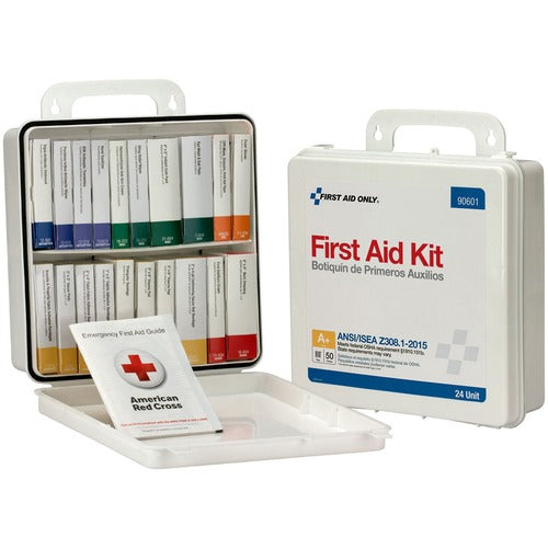 First Aid Only FAO90601 50-Person Unitized Plastic First Aid Kit - ANSI Compliant