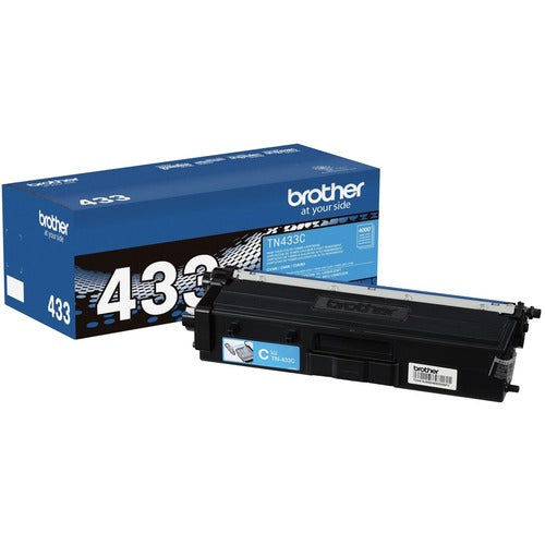 Brother BRTTN433C TN433C Original High Yield Laser Toner Cartridge - Cyan - 1 Each