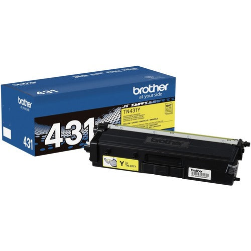 Brother BRTTN431Y TN431Y Original Standard Yield Laser Toner Cartridge - Yellow - 1 Each