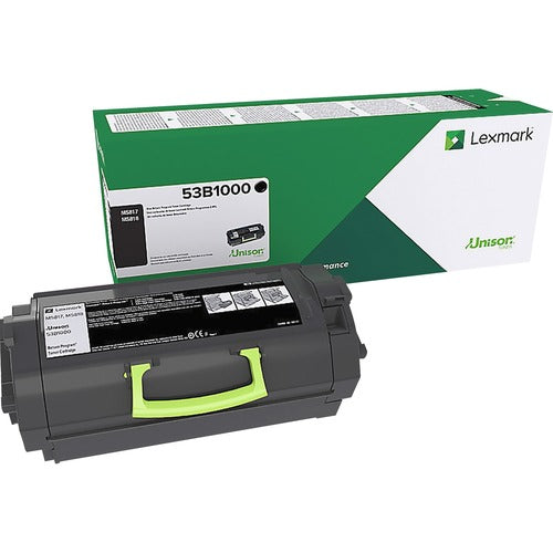 Lexmark LEX53B1000 Unison Original Laser Toner Cartridge - Black - 1 Each