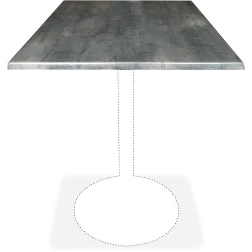 Holland Bar Stools HBCOD36SBLKSTL Utility Table Top