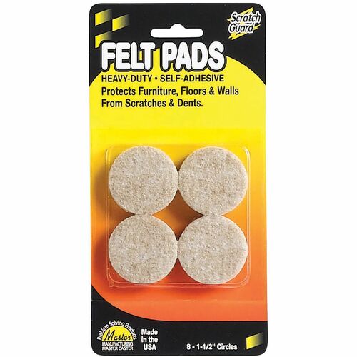 Scratch Guard MAS88497 Self-Adhesive Felt Circles