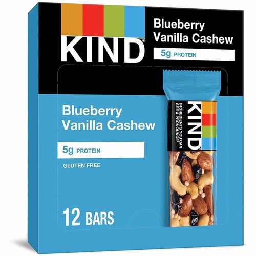 KIND KND18039 Blueberry Vanilla Cashew Nut Bars