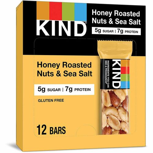 KIND KND19990 Honey Roasted Nuts & Sea Salt Bars