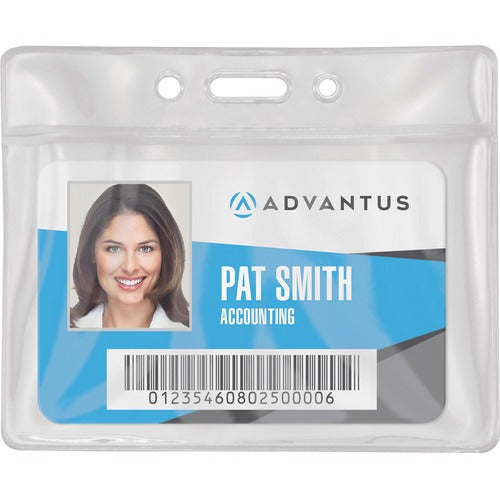 Advantus AVT75683 Vinyl ID Badge Holders