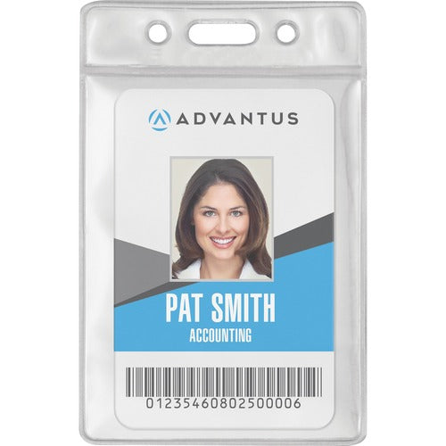 Advantus AVT75684 Vinyl ID Badge Holders