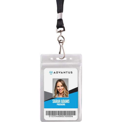 Advantus AVT91131 ID Holder/Lanyard Combo Pack