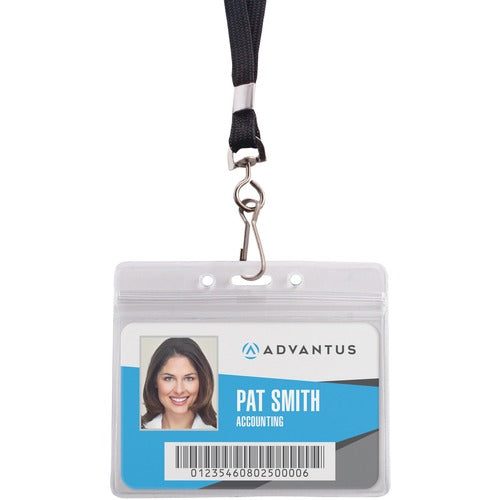 Advantus AVT91132 ID Holder/Lanyard Combo Pack
