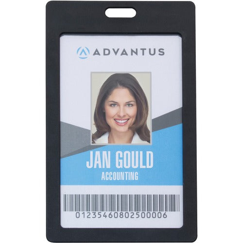 Advantus AVT97068 Vertical Rigid ID Badge Holder