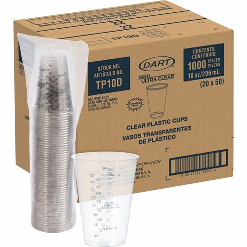 Solo SCCTP10DGM Ultra Clear 10 oz Graduated Medical Cups