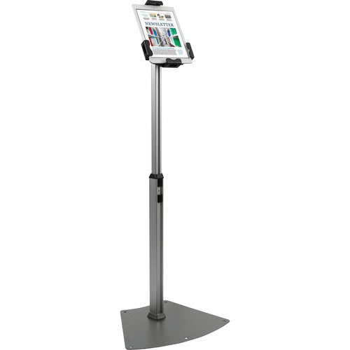Kantek KTKTS960 Adjustable Floor-Mount Tablet Kiosk Stand with Security Locking System