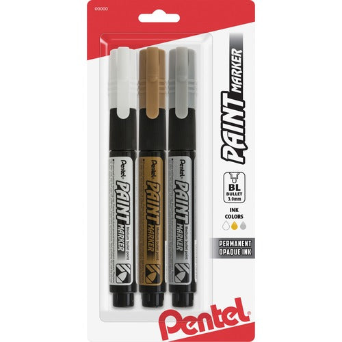 Pentel PENMMP20BP3M1 Opaque Bullet Tip Paint Markers