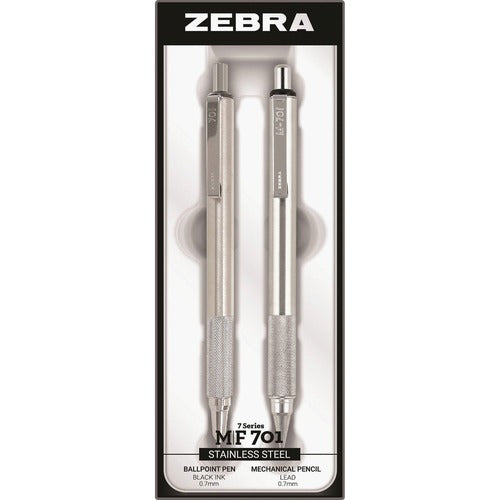 Zebra ZEB10519 STEEL 7 Series M/F 701 Mechanical Pencil & Ballpoint Pen Set