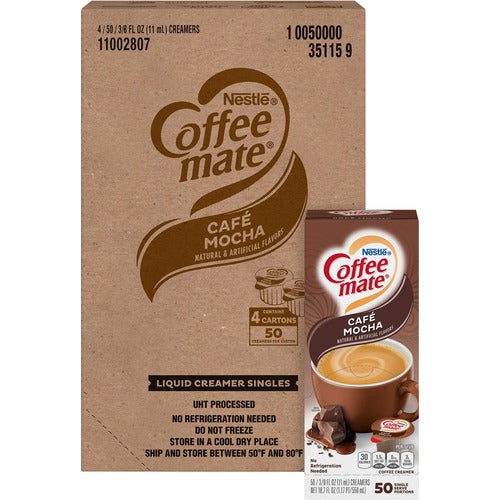 Coffee mate NES35115CT Café Mocha Nondairy Liquid Creamer Singles