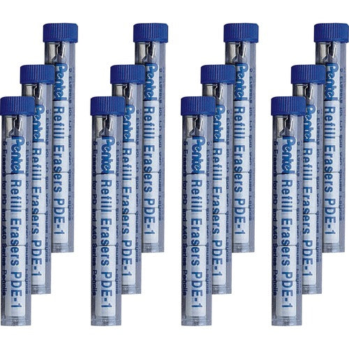 Pentel PENPDE1BX Mechanical Pencil Eraser Refills