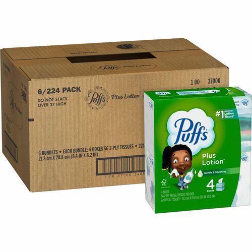 Puffs PGC34899CT Plus Lotion Facial Tissues