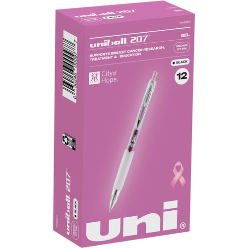 uniball™ UBC1745267BX 207 Pink Ribbon Gel Pens