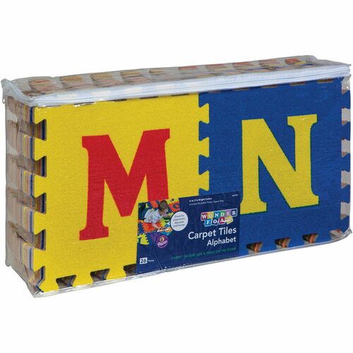 WonderFoam PACAC4353 Alphabet Carpet Tiles