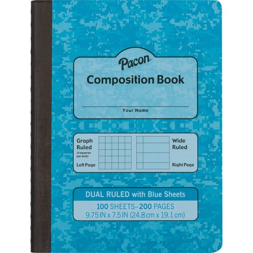 Pacon® PACMMK37160 Dual Ruled Composition Book