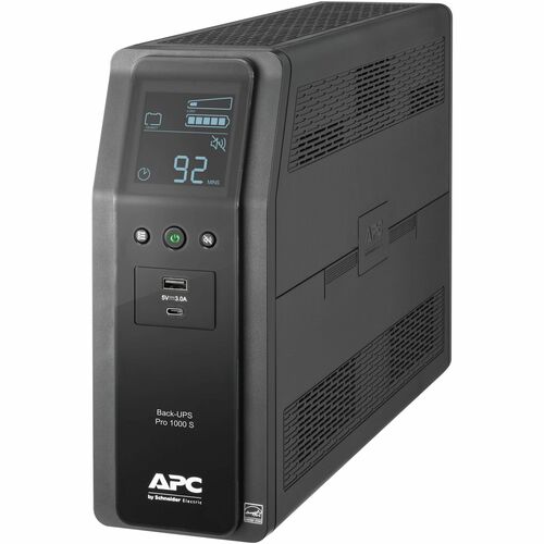 APC by Schneider Electric APWBR1000MS Back-UPS Pro BR1000MS 1.0KVA Tower UPS