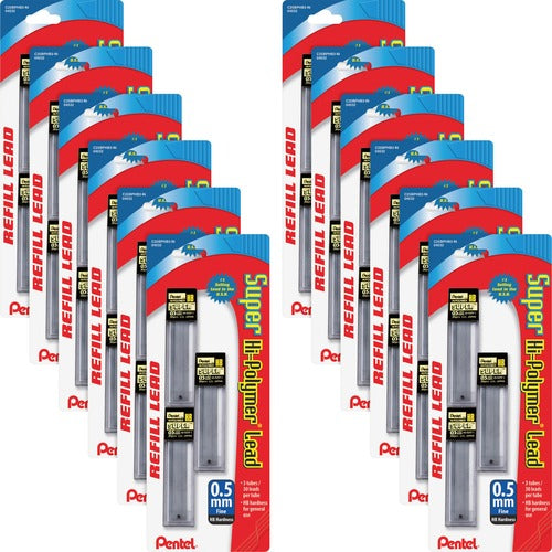 Pentel PENC25BPHB3K6BX Super Hi-Polymer Leads