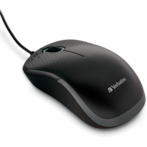 Verbatim VER99790 Silent Corded Optical Mouse - Black