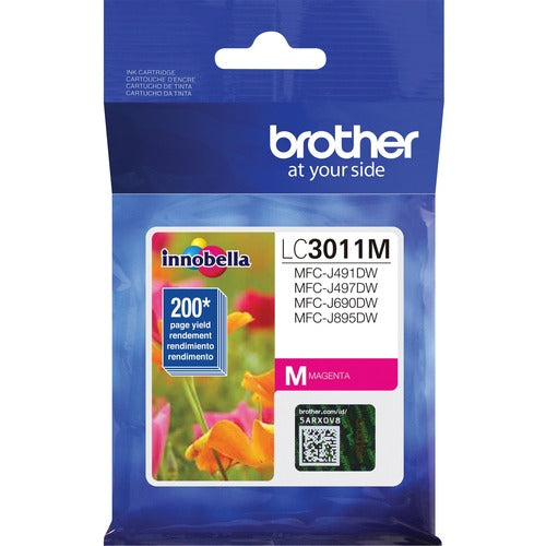 Brother BRTLC3011M Innobella LC3011M Original Standard Yield Inkjet Ink Cartridge - Single Pack - Magenta - 1 Each