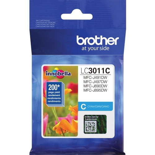 Brother BRTLC3011C Innobella LC3011C Original Standard Yield Inkjet Ink Cartridge - Single Pack - Cyan - 1 Each