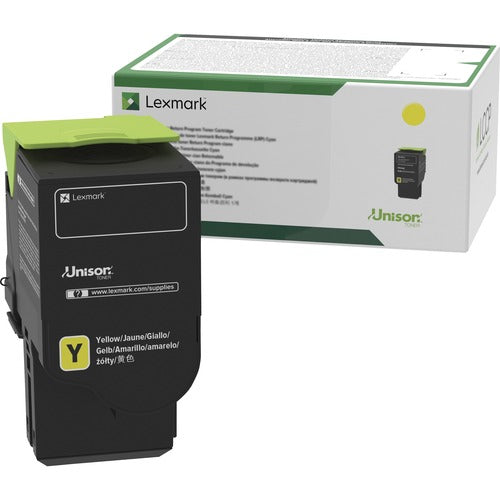 Lexmark LEXC231HY0 Unison Original High Yield Laser Toner Cartridge - Yellow - 1 Each