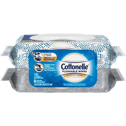 Cottonelle KCC35970 Flushable Wet Wipes