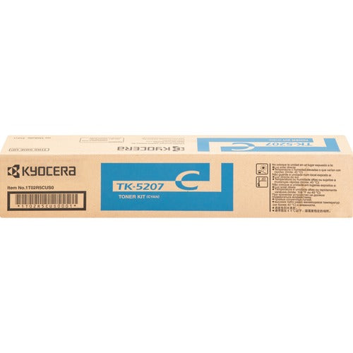 Kyocera KYOTK5207C TK-5207C Original Laser Toner Cartridge - Cyan - 1 Each