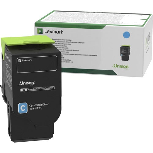 Lexmark LEX78C10C0 Unison Original Standard Yield Laser Toner Cartridge - Cyan - 1 Each