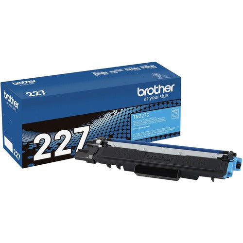 Brother BRTTN227C TN-227C Original High Yield Laser Toner Cartridge - Cyan - 1 Each