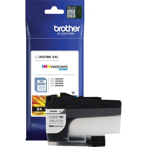 Brother BRTLC3037BK INKvestment LC3037BK Original Inkjet Ink Cartridge - Single Pack - Black - 1 Each