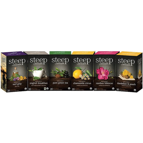 Steep by Bigelow® BTC27777 Organic Assorted Flavor Bag