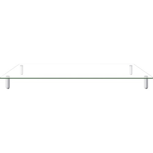 Kantek KTKMS380 Extra-Wide Glass Monitor Riser/Desk Shelf