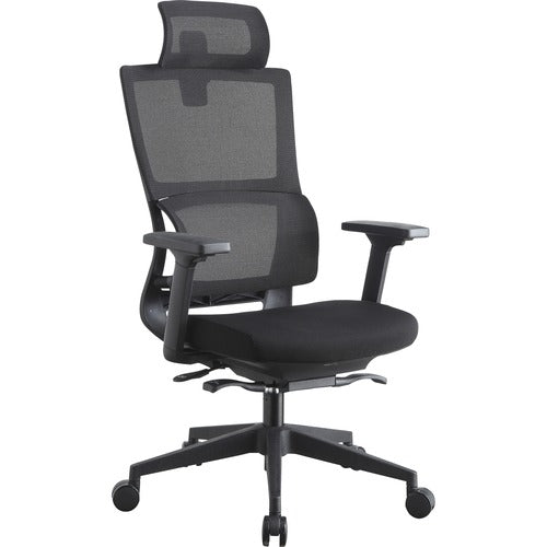 Lorell LLR81998 Mesh High-Back Chair w/Headrest
