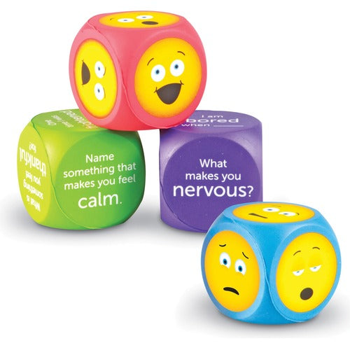 Learning Resources LRNLER7289 Soft Foam Emoting Cubes