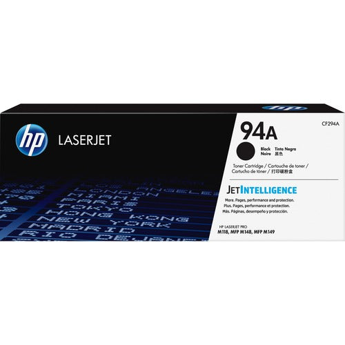 HP HEWCF294A 94A (CF294A) Original Laser Toner Cartridge - Black - 1 Each