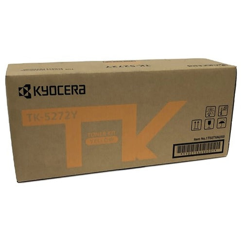 Kyocera KYOTK5272Y TK-5272Y Original Laser Toner Cartridge - Yellow - 1 Each