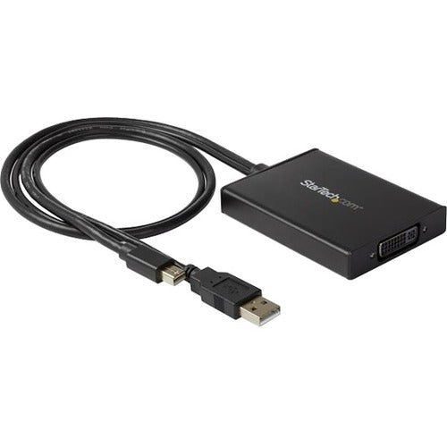 StarTech.com STCMDP2DVID2 Mini DisplayPort to Dual-Link DVI Adapter - USB Powered - Black