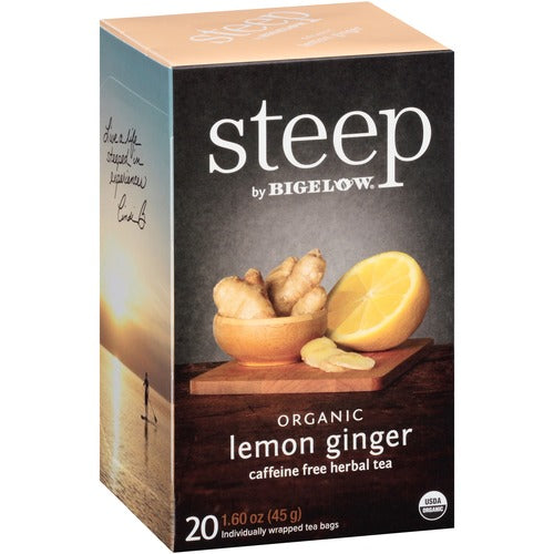 Steep by Bigelow® BTC17704 Lemon Ginger Herbal Tea Bag
