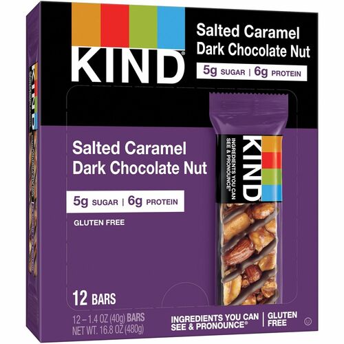 KIND KND26961 Salted Caramel Dark Chocolate Nut Bars