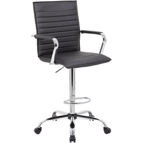 Boss BOPB16533CBK Ribbed Design Drafting Stool