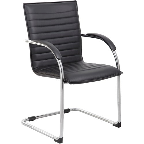 Boss BOPB9536BK2 Chrome Frame Vinyl Side Chairs