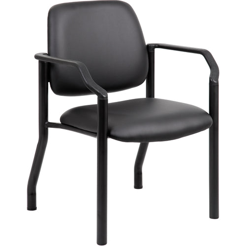 Boss BOPB9591AMBK Antimicrobial Guest Chair, 300 lb. Weight Capacity